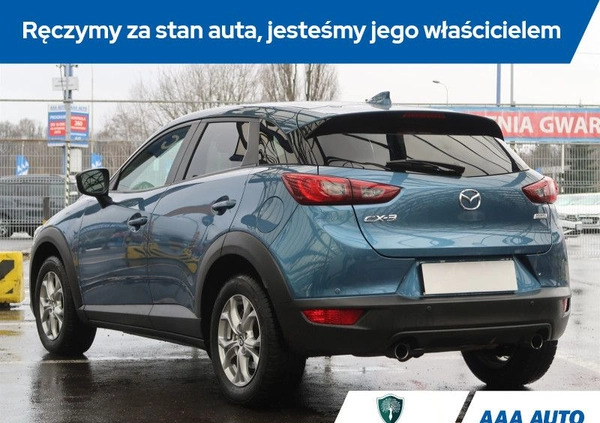 Mazda CX-3 cena 75000 przebieg: 91966, rok produkcji 2018 z Biała Piska małe 92